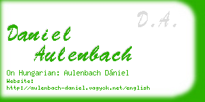 daniel aulenbach business card